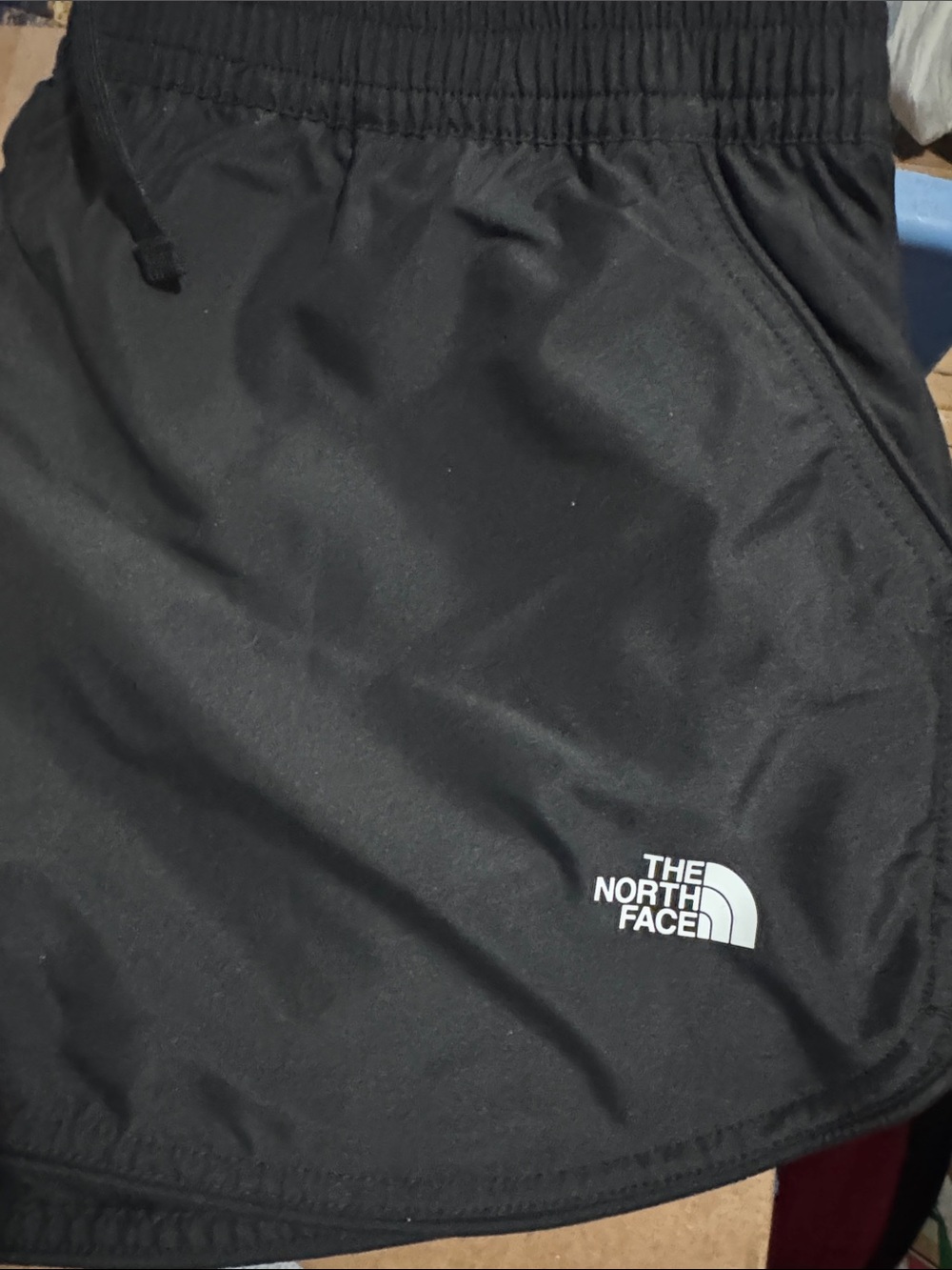 The North Face Black Men’s Athletic Shorts with White Logo